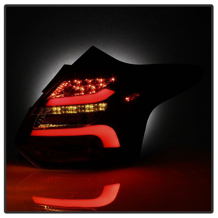 Spyder 12-14 Ford Focus 5DR LED Tail Lights - Black Smoke (ALT-YD-FF12-LED-BSM)