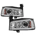 Spyder Dodge Charger 06-10 Projector Headlights - LED Light Bar - Chrome PRO-YD-DCH05V2-LB-C