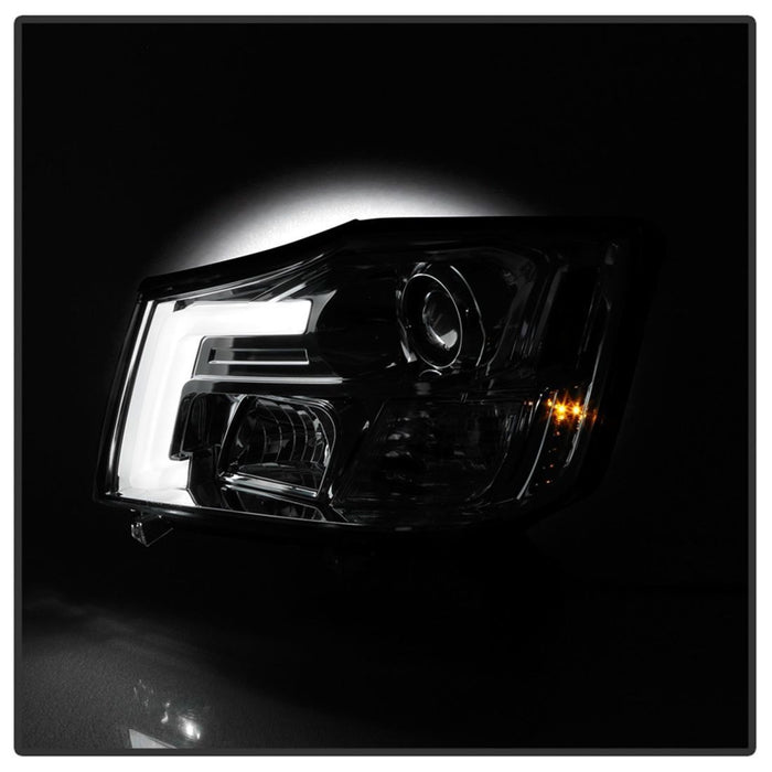 Spyder 04-15 Nissan Titan / 04-07 Nissan Armada V2 Projector Headlights - Chrome PRO-YD-NTI04-DRL-C