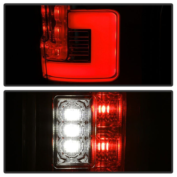 Spyder 17-18 Ford F-250 SD (w/Blind Spot Sens) LED Only Tail Lights - Red Clr (ALT-YD-FS17BS-LED-RC)