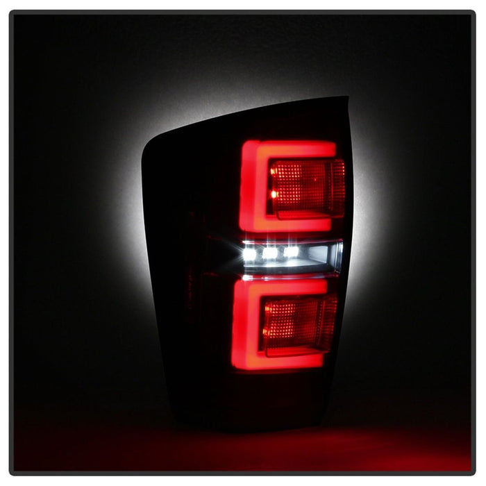 Spyder 16-17 Toyota Tacoma LED Tail Lights - Black Smoke (ALT-YD-TT16-LED-BSM)