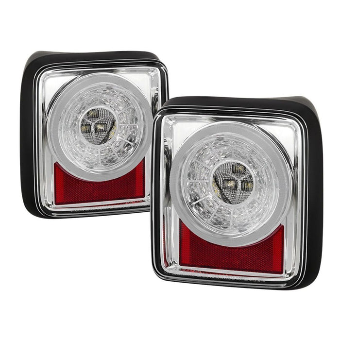 Spyder 19-20 Jeep Wrangler - Full LED Tail Lights - Seq Turn Signal - Chrome ALT-YD-JW19-SEQ-C