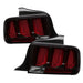 Spyder 05-09 Ford Mustang (Red Light Bar) LED Tail Lights - Black ALT-YD-FM05V3-RBLED-BK