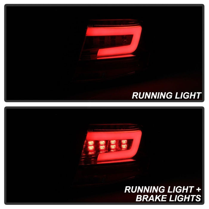 Spyder 08-11 Subaru Impreza WRX 4DR LED Tail Lights - Red Clear ALT-YD-SI084D-LED-RC