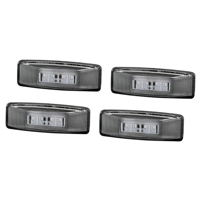 Xtune Dodge Ram 94-02 Dually 2 Red LED+2 Amber LED Fender Lights 4pcs Clear ACC-LED-DR94-FE-C