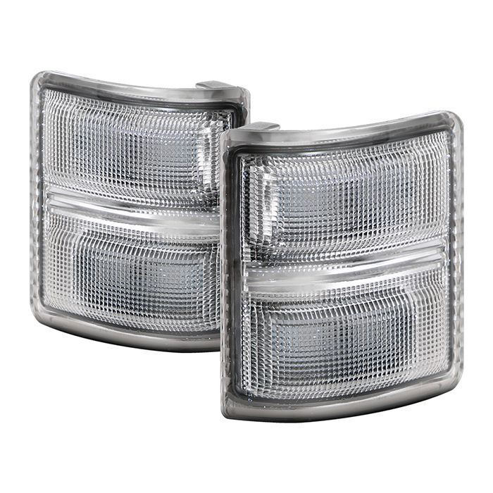 xTune Ford Superduty 08-14 F250-F550 Amber LED Mirror Signal Lens - Clear ACC-LED-FDSD08-MR-C