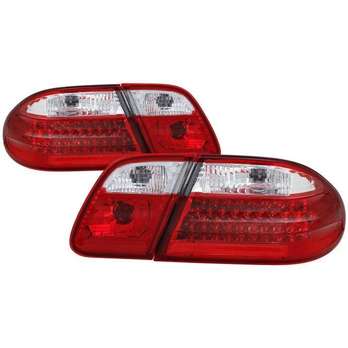 Xtune Mercedes Benz W210 E-Class 96-02 LED Tail Lights Red Clear ALT-CL-MBW210-LED-RC