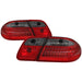 Xtune Mercedes Benz W210 E-Class 96-02 LED Tail Lights Red Smoke ALT-CL-MBW210-LED-RSM