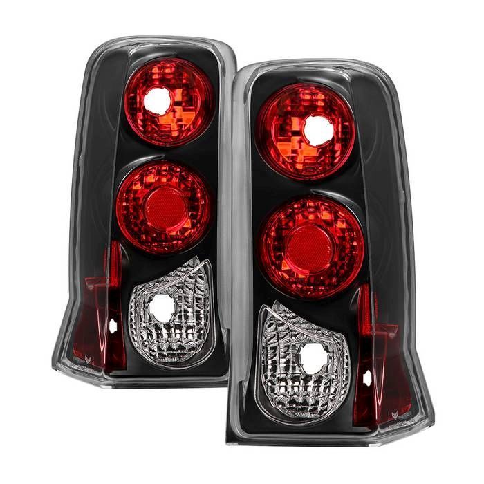 xTune? 02-06 Cadillac Escalade SUV (Excl EXT) Euro Style Tail Lights - Black (ALT-JH-CE02-BK)