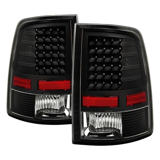 Xtune Dodge Ram 1500 09-14 LED Tail Lights Incandescent Model Only Black ALT-JH-DR09-LED-BK