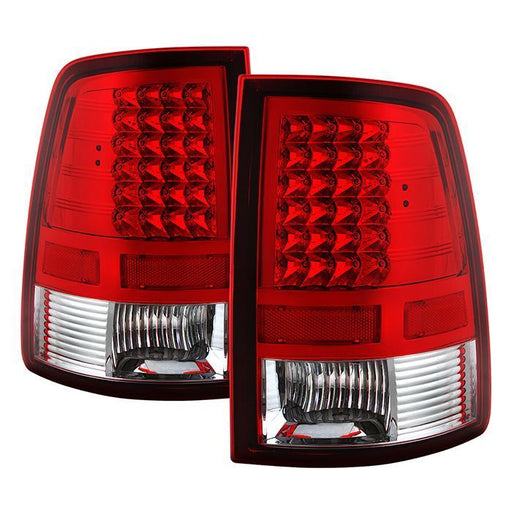 Xtune Dodge Ram 1500 09-14 LED Tail Lights Incandescent Model Only Red Clear ALT-JH-DR09-LED-RC