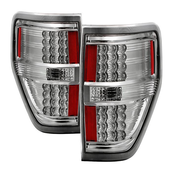 Xtune Ford F150 09-14 LED Tail Lights Chrome ALT-JH-FF15009-LED-C