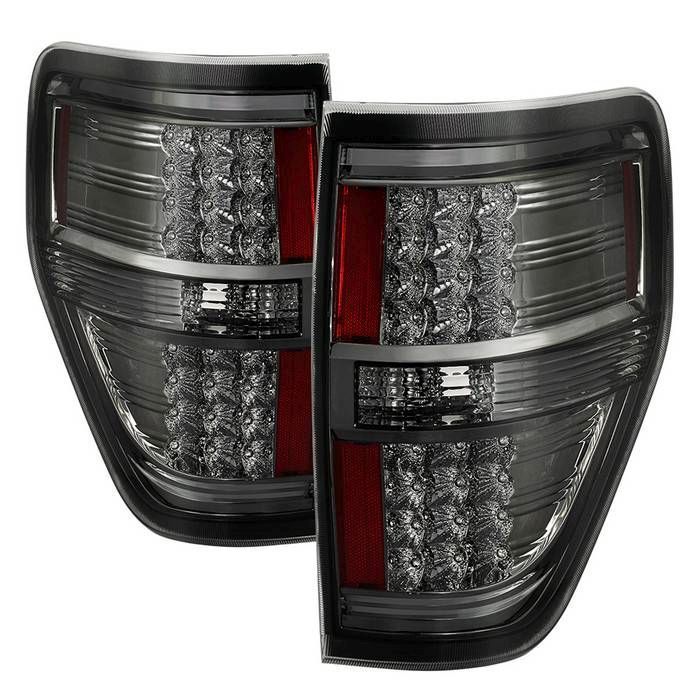 Xtune Ford F150 09-14 LED Tail Lights Smoke ALT-JH-FF15009-LED-SM