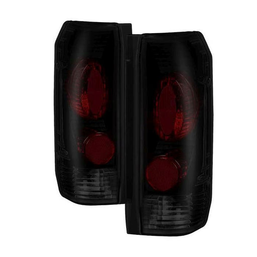 Xtune Ford F-150/F-250/F-350 87-96 Euro Style Tail Lights - Black Smoked ALT-JH-FF15089-BSM