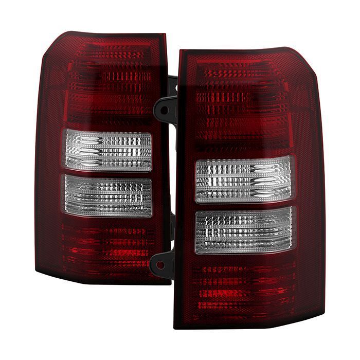 Xtune Jeep Patriot 08-13 OEM Tail Lights -Red Smoked ALT-JH-JPA08-OE-RSM