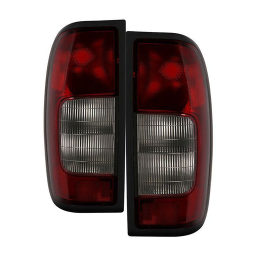 Xtune Nissan Frontier 00-04 OEM Style Tail Lights Red Smoked ALT-JH-NF00-OE-RSM