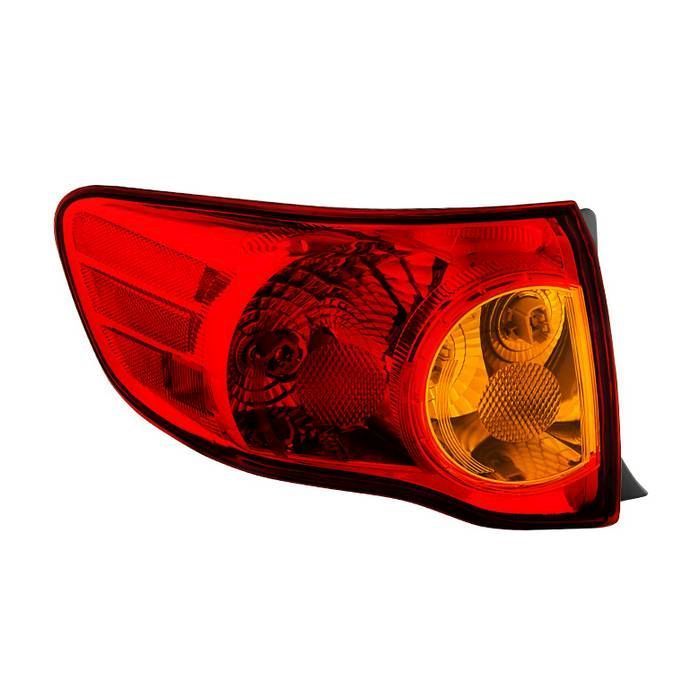 Xtune Toyota Corolla 2009-2010 Driver Side Outer Tail Lights - OEM Left ALT-JH-TCO09-OE-OL