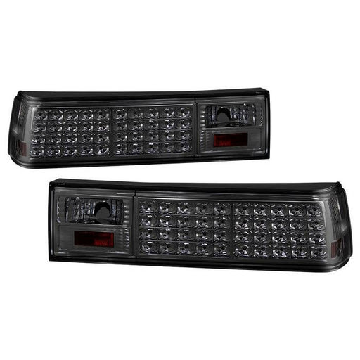 Xtune Ford MUStang 87-93 LED Tail Lights Smoke ALT-ON-FM87-LED-SM