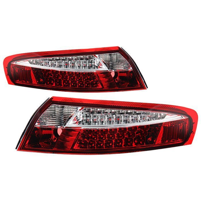 Xtune Porsche 911 996 ( Non 4S. Turbo. GT3 ) 99-04 LED Tail Lights Red Clear ALT-ON-P99699-LED-RC