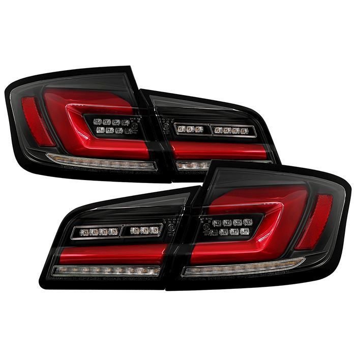 Spyder 11-17 BMW 5 Series F10 F18 M5  Sequential Turn Signal LED Tail Light - BK ALT-YD-BMWF1011-BK