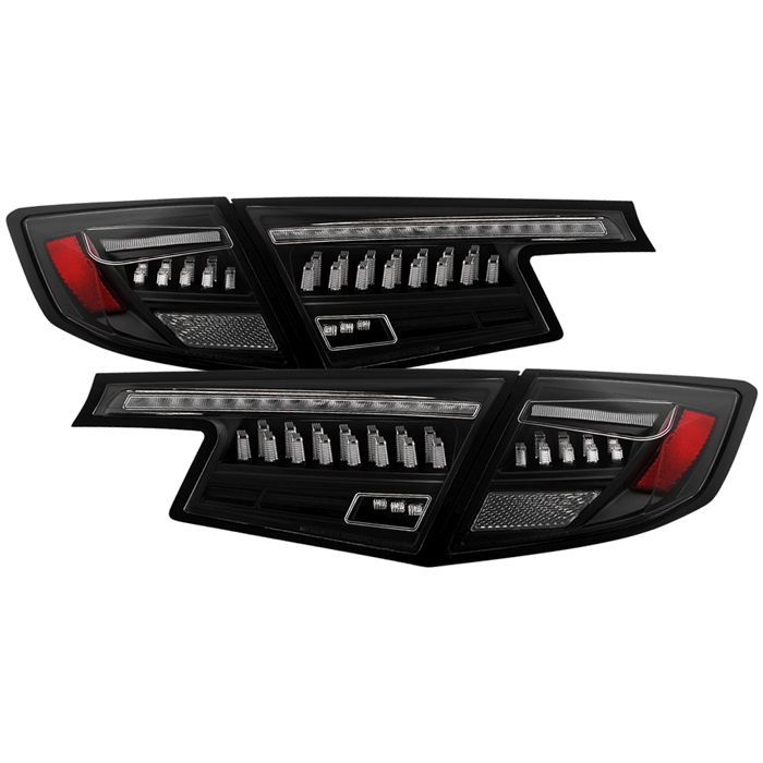 Spyder Apex 22-24 Honda Civic 5-Door LED Tail Lights - Black (ALT-YD-HC225DAP-SEQGR-BK)