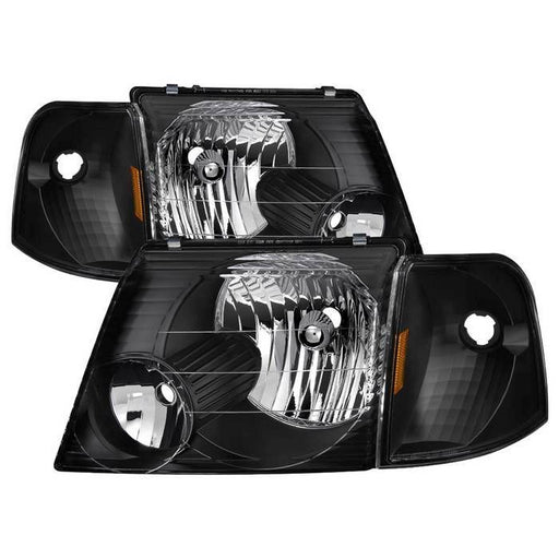 xTune Ford Explorer 02-05 4DR (Non Sport/Sport Trac) OE Style Headlights - Black HD-JH-FEXP02-SET-BK