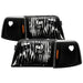 Xtune Ford Ranger 93-97 Crystal Headlights w/ Corner Lights 4pcs Sets Black HD-JH-FR93-SET-BK