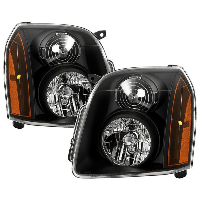 Xtune GMC Yukon/Yukon Xl 07-14 Crystal Headlights Black HD-JH-GMCY07-AM-BK