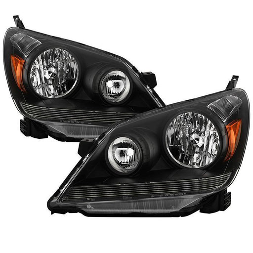 Xtunehonda Odyssey 05-07 Crystal Headlights Black HD-JH-HODY05-AM-BK