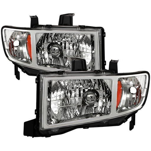 Xtune Honda Ridgeline 06-13 Crystal Headlights Chrome HD-JH-HRID06-AM-C