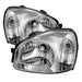 Xtune Hyundai Santa Fe 2003-2006 Crystal Headlights Chrome HD-JH-HYSA03-C