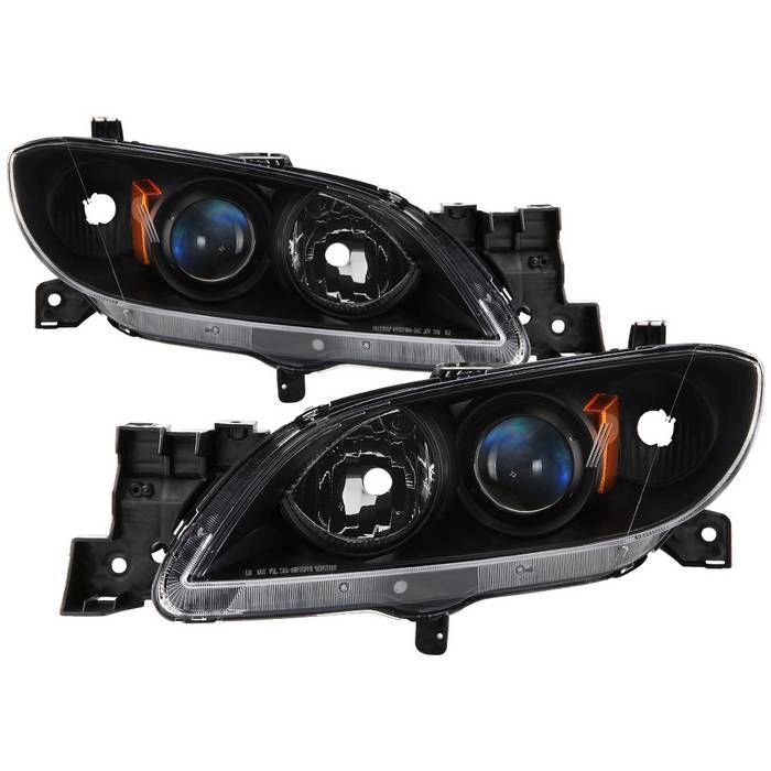 xTune Mazda 3 04-09 Sedan (Non HID) OEM Style Headlights - OEM Black ALT-JH-NA13-4D-OE-L