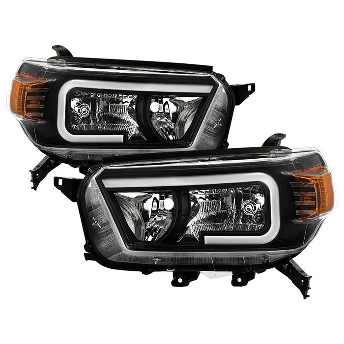 xTune Toyota 4Runner 10-13 LED Light Bar Headlights - Black - HD-JH-T4R10-LB-BK