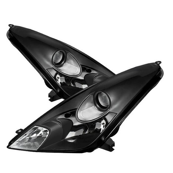 Xtune Toyota Celica 00-05 Crystal Headlights Halogen Model Only Black HD-JH-TCE00-BK