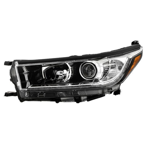 xTune Toyota Highlander 17-19 w/LED DRL Halogen Headlight - OE Black Left HD-JH-THIGH17SE-OE-BK-L