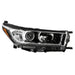 xTune Toyota Highlander 17-19 w/LED DRL Halogen Headlight - OE Black Right HD-JH-THIGH17SE-OE-BK-R