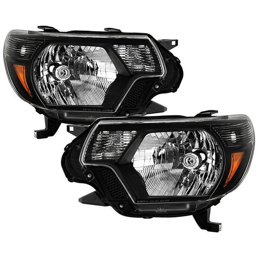 Xtune Toyota Tacoma 2012-2015 OEM Style Headlights Black HD-JH-TTA12-AM-BK