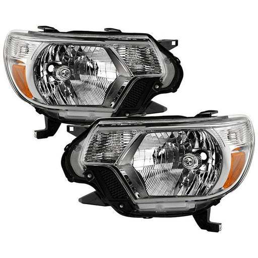 Xtune Toyota Tacoma 2012-2015 OEM Style Headlights Chrome HD-JH-TTA12-AM-C