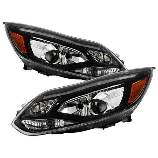 Xtune Ford FocUS 12-14 Projector Headlights OE Style Halogen Model Only Black PRO-JH-FF12-LED-BK