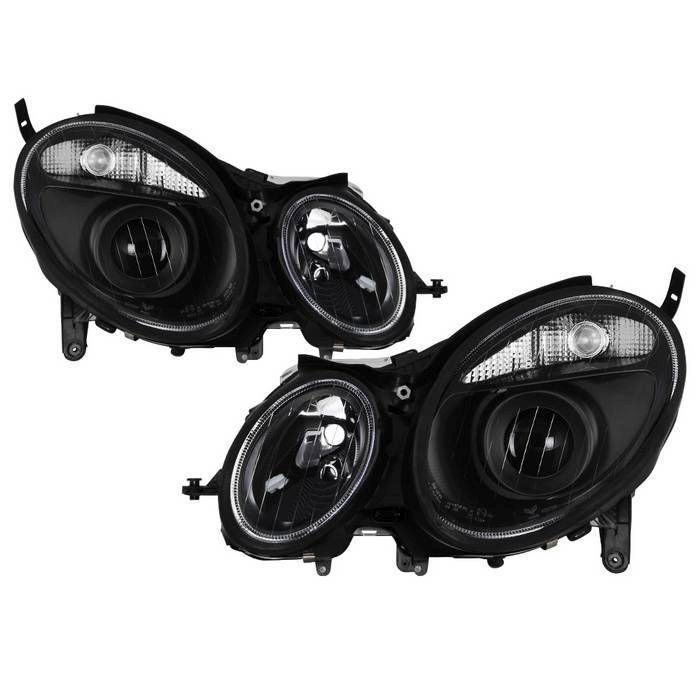 xTune Mercedes Benz W211 E -Class E320 03-09 Projector Headlights - Black PRO-JH-MBW21103-BK