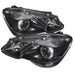 Xtune Mercedes E-Class 10-12 OE Projector Headlights (w/AFS. Hid Fit) Black PRO-JH-MBW21210-AFS-BK