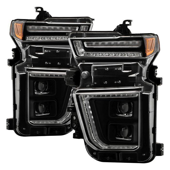 Spyder Chevy Silverado 20-23 HD 2500/3500 High-Power LED Module - Black (PRO-YD-CSHD20AP-SEQ-BK)