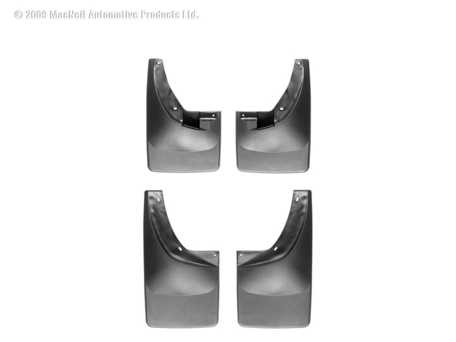WeatherTech 06-08 Dodge Ram Truck No Drill Mudflaps - Black WeatherTech