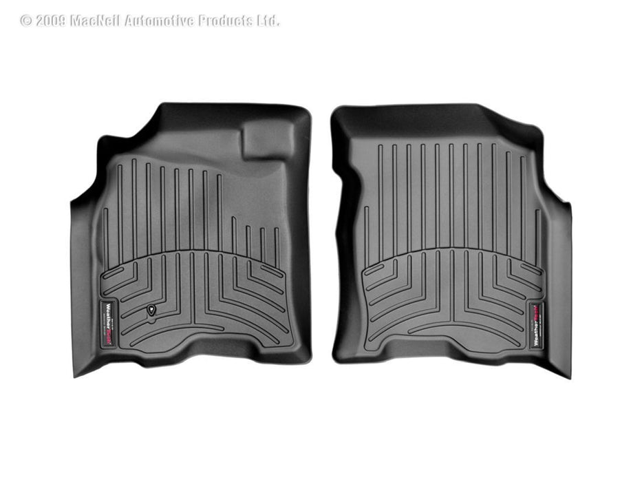 WeatherTech 04-06 Toyota Tundra Double Cab Front FloorLiner - Black WeatherTech
