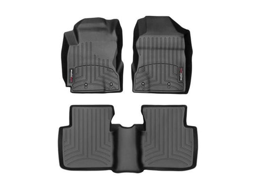 WeatherTech 04-06 Scion xB Front and Rear FloorLiner (Manual Trans Only) - Black WeatherTech