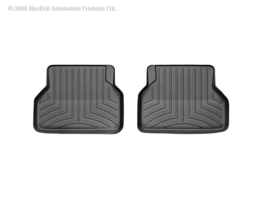 WeatherTech 04-10 BMW 5-Series (E60) Rear FloorLiner - Black WeatherTech