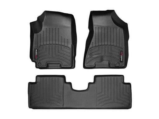Weathertech 05-10 Kia Sportage 1st & 2nd Row Black Floor Liners WeatherTech