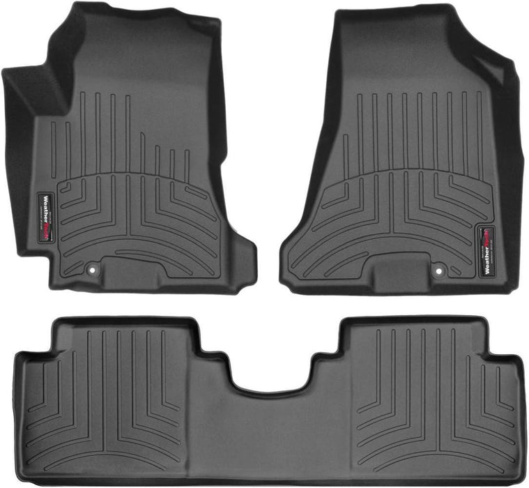 WeatherTech 05-07 Hyundai Tucson Front and Rear FloorLiner - Black WeatherTech