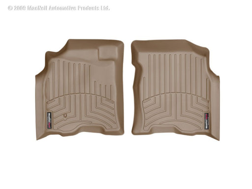 WeatherTech 04-06 Toyota Tundra Double Cab Front FloorLiner - Tan WeatherTech