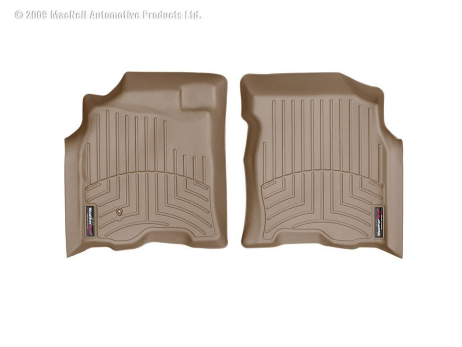 WeatherTech 04-06 Toyota Tundra Double Cab Front FloorLiner - Tan WeatherTech